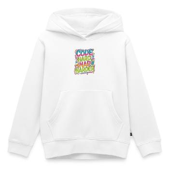 Mobile App Developer Code Hard Application Coding - Kids Premium Organic Hoodie - white - Front - AI Model Kid Female (0cm)