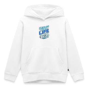Développeur d’applications mobiles Point-virgule sont programmeurs d’applications - Sweat Premium à capuche enfant bio - blanc - Devant - AI Model Kid Female (0cm)