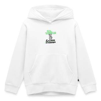 Und Tschüss - 5. Klasse wir kommen - Kinder Premium Organic Hoodie - Weiß - Vorne - AI Model Kid Female (0cm)