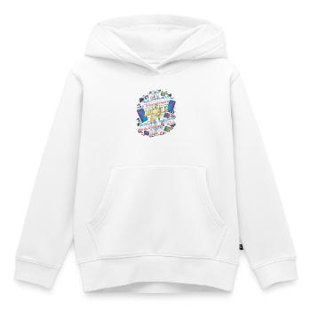 Développeur d’applications mobiles : ma passion : le codage mobile - Sweat Premium à capuche enfant bio - blanc - Devant - AI Model Kid Female (0cm)