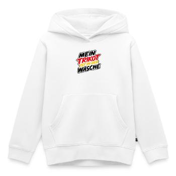 Mein Trikot ist in der Wäsche - Kinder Premium Organic Hoodie - Weiß - Vorne - AI Model Kid Female (0cm)