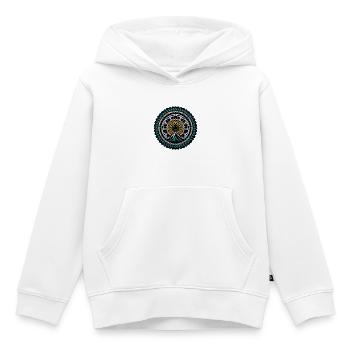 Chaîne de vélo Cassette Matériel de vélo MTB Mécanicien - Sweat Premium à capuche enfant bio - blanc - Devant - AI Model Kid Female (0cm)
