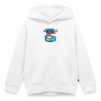 Pool Vibes: Colorful bathing animal in the swimming ring - Kids Premium Organic Hoodie - white - Front - AI Model Kid Female (0cm)