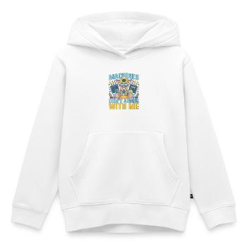 Industrial Electrician Machines Don't Electrical - Kids Premium Organic Hoodie - white - Front - AI Model Kid Female (0cm)