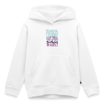 Amie d’école de la fille anniversaire de la K-Pop - Sweat Premium à capuche enfant bio - blanc - Devant - AI Model Kid Female (0cm)