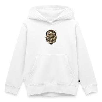 Gravel Dad – Fueled by Mud & Coffee - Kids Premium Organic Hoodie - white - Front - AI Model Kid Female (0cm)