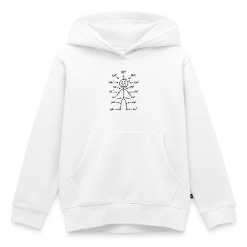 Ouch I hurt all over | Humor Back Pain Body - Kids Premium Organic Hoodie - white - Front - AI Model Kid Female (0cm)