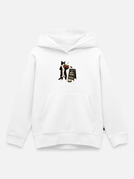 Die leere Futterschale - Kinder Premium Organic Hoodie - Weiß