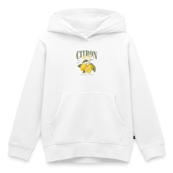 Citron La Vie Vintage Homme Femme - Sweat Premium à capuche enfant bio - blanc - Devant - AI Model Kid Female (0cm)