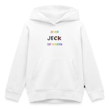 Jeder-Jeck-ist-anders - Kinder Premium Organic Hoodie - Weiß - Vorne - AI Model Kid Female (0cm)