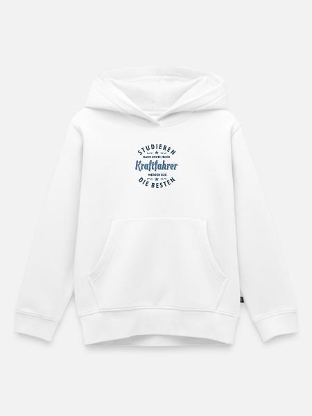 Studieren kann jeder | Kraftfahrer Spruch - Kinder Premium Organic Hoodie - Weiß