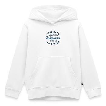 Studieren kann jeder - Bademeister Spruch - Kinder Premium Organic Hoodie - Weiß - Vorne - AI Model Kid Female (0cm)
