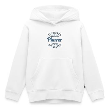 Studieren kann jeder - Pfarrer Spruch - Kinder Premium Organic Hoodie - Weiß - Vorne - AI Model Kid Female (0cm)