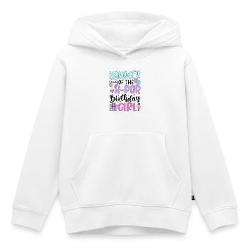 Manager de The K-Pop Birthday Girl - Sweat Premium à capuche enfant bio - blanc - Devant - AI Model Kid Female (0cm)