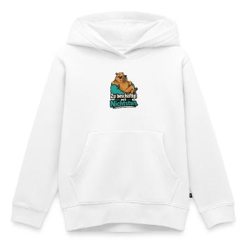 Zu Beschäftigt Mit Nichtstun Capybara Spruch - Kinder Premium Organic Hoodie - Weiß - Vorne - AI Model Kid Female (0cm)