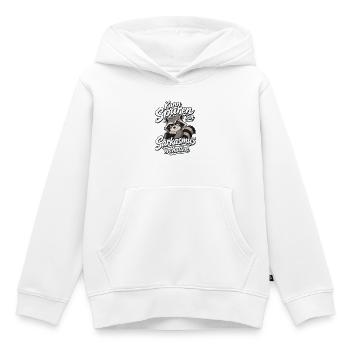 Kann Spuren Von Sarkasmus Enthalten Waschbär - Kinder Premium Organic Hoodie - Weiß - Vorne - AI Model Kid Female (0cm)