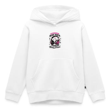 Meine Playlist Meine Regeln Mein Leben Mein Sound - Kinder Premium Organic Hoodie - Weiß - Vorne - AI Model Kid Female (0cm)