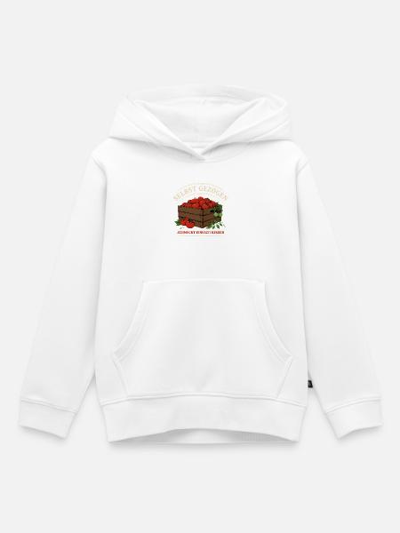 Selbst Gezogen: Frische Tomatenkiste - Kinder Premium Organic Hoodie - Weiß