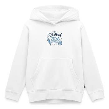 Schulkind 2026 - Einschulung - Kinder Premium Organic Hoodie - Weiß - Vorne - AI Model Kid Female (0cm)