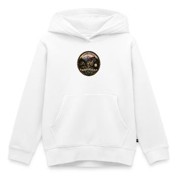 Schwarzwald mit Berge Wald Landschaft Hirsch Uhr - Kinder Premium Organic Hoodie - Weiß - Vorne - AI Model Kid Female (0cm)