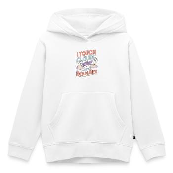 Private Pilot I Touch Clouds Flight Instructor - Kinder Premium Organic Hoodie - Weiß - Vorne - AI Model Kid Female (0cm)
