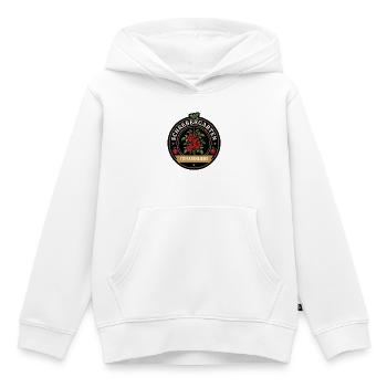 Tomatenliebe Logo aus Schirebergarten - Kinder Premium Organic Hoodie - Weiß - Vorne - AI Model Kid Female (0cm)