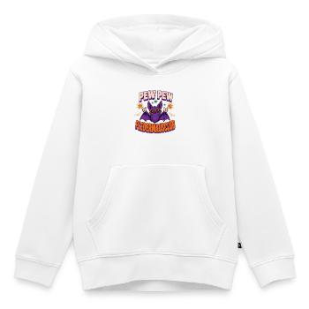 Pew Pew Fledermausclub – Lustiger Vampir - Kinder Premium Organic Hoodie - Weiß - Vorne - AI Model Kid Female (0cm)