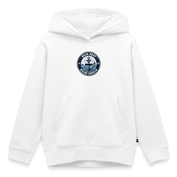 My Boat, My Rules – Captain Statement - Kids Premium Organic Hoodie - white - Front - AI Model Kid Female (0cm)