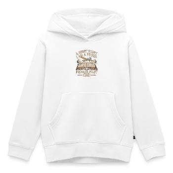 Pilote privé : une courte histoire Je suis hôtesse de l’air - Sweat Premium à capuche enfant bio - blanc - Devant - AI Model Kid Female (0cm)