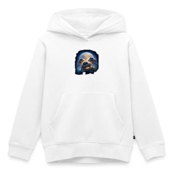 Accessoires de terrarium Araignées Sauteuses Cadeau de fan - Sweat Premium à capuche enfant bio - blanc - Devant - AI Model Kid Female (0cm)