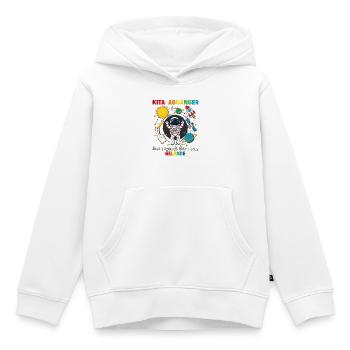 Kita Abgänger Eine Legende Astronaut - Kinder Premium Organic Hoodie - Weiß - Vorne - AI Model Kid Female (0cm)