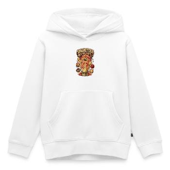 Spaghettieis Vanille Erdbeere Glück Shirt - Kinder Premium Organic Hoodie - Weiß - Vorne - AI Model Kid Female (0cm)