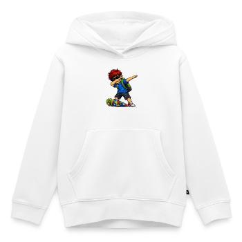 Dabbing ABC-Schütze rote Haare (Ginger) - Kinder Premium Organic Hoodie - Weiß - Vorne - AI Model Kid Female (0cm)