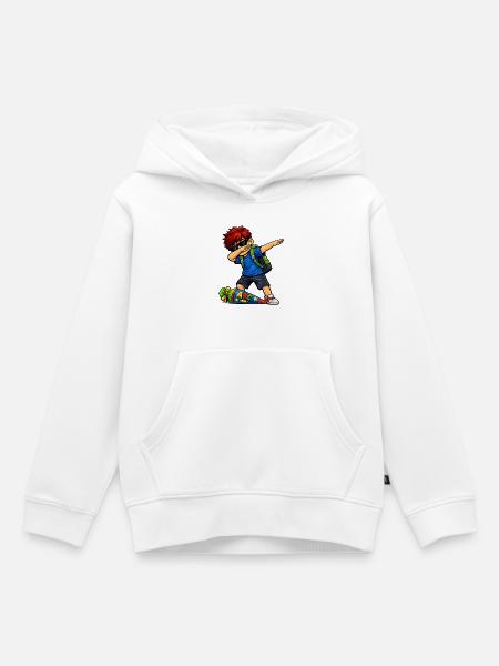 Dabbing ABC-Schütze rote Haare (Ginger) - Kinder Premium Organic Hoodie - Weiß
