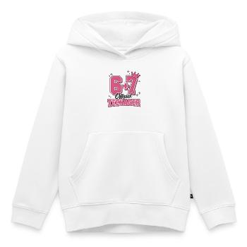 13th Birthday Shirt Funny Meme 67th Birthday 13 - Sweat Premium à capuche enfant bio - blanc - Devant - AI Model Kid Female (0cm)