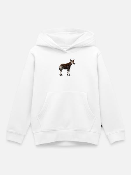 Okapi - Kinder Premium Organic Hoodie - Weiß