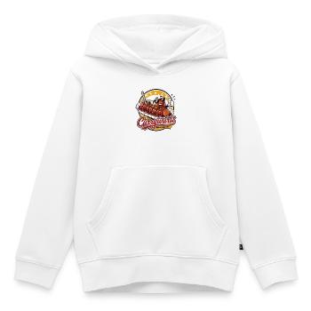 Currywurst For President | Fast Food Cult - Kids Premium Organic Hoodie - white - Front - AI Model Kid Female (0cm)