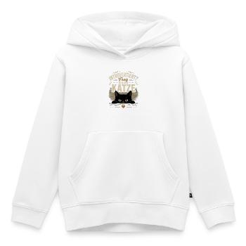 Introvertiert? Frag meine Katze Vintage - Kinder Premium Organic Hoodie - Weiß - Vorne - AI Model Kid Female (0cm)