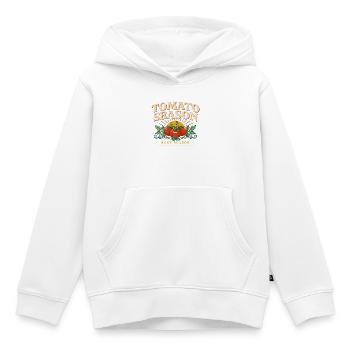 Tomatensaison: Beste Saison - Kinder Premium Organic Hoodie - Weiß - Vorne - AI Model Kid Female (0cm)