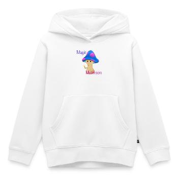 Magischer Pilz mit Zauberstab - Kinder Premium Organic Hoodie - Weiß - Vorne - AI Model Kid Female (0cm)