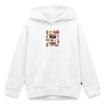 Arizona | Désert, canyons et liberté - Sweat Premium à capuche enfant bio - blanc - Devant - AI Model Kid Female (0cm)