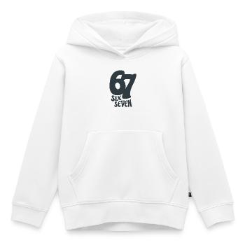 six seven | Number duo 6 and 7 | Cheerful Digits - Kids Premium Organic Hoodie - white - Front - AI Model Kid Female (0cm)
