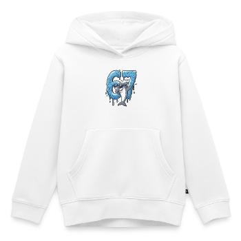 67 Dabbing Hai Six Seven Meme Brainrot Kinder Jung - Kinder Premium Organic Hoodie - Weiß - Vorne - AI Model Kid Female (0cm)