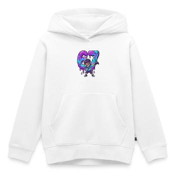 67 Dabbing Gamer Six Seven Meme Brainrot Zocker - Kinder Premium Organic Hoodie - Weiß - Vorne - AI Model Kid Female (0cm)