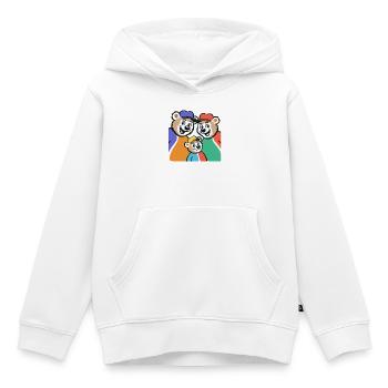 Bärenfamilie Farbglanz - Kinder Premium Organic Hoodie - Weiß - Vorne - AI Model Kid Female (0cm)