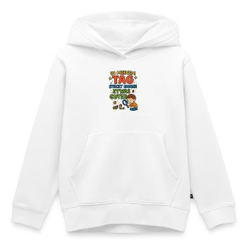 In meinem Tag steckt etwas Gutes – Kinderspruch - Kinder Premium Organic Hoodie - Weiß - Vorne - AI Model Kid Female (0cm)