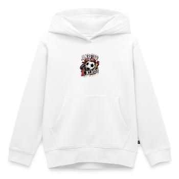 Anpfiff für die 1. Klasse. Einschulung Fußball - Kinder Premium Organic Hoodie - Weiß - Vorne - AI Model Kid Female (0cm)