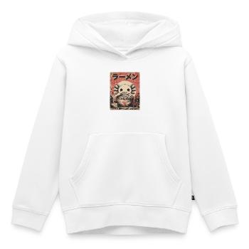 Axolotl, Ramen, Japanische Nudeln, Kawaii, Anime - Kinder Premium Organic Hoodie - Weiß - Vorne - AI Model Kid Female (0cm)