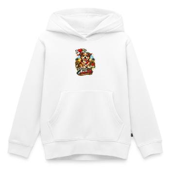 Aspin-Hund – Stolz der Philippinen - Kinder Premium Organic Hoodie - Weiß - Vorne - AI Model Kid Female (0cm)