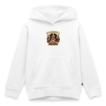 Bernedoodle – Flauschig, spaßig & süß - Kinder Premium Organic Hoodie - Weiß - Vorne - AI Model Kid Female (0cm)